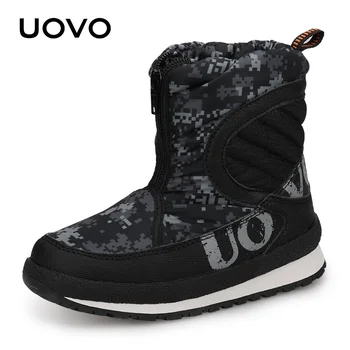 

UOVO New Winter Shoes For Boys And Girls High Quality Fashion Kids Winter Boots Warm Snow Children Footwear #30-38