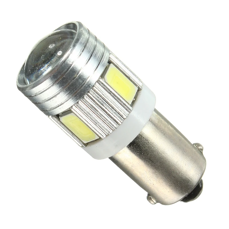 

1pcs 5730 5630 T4W BA9S 120LM 1.2W 6 SMD Car Auto LED Super White Interior Side Tail Wedge Light Bulb Lamp 6000K-6500K DC12V