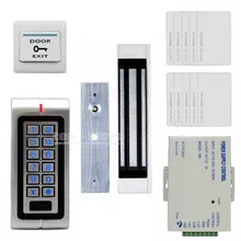 DIYSECUR магнитный замок 125 кГц RFID Водонепроницаемый Металл Пароль кард-ридер для ID-карты двери Система контроля доступа комплект W1