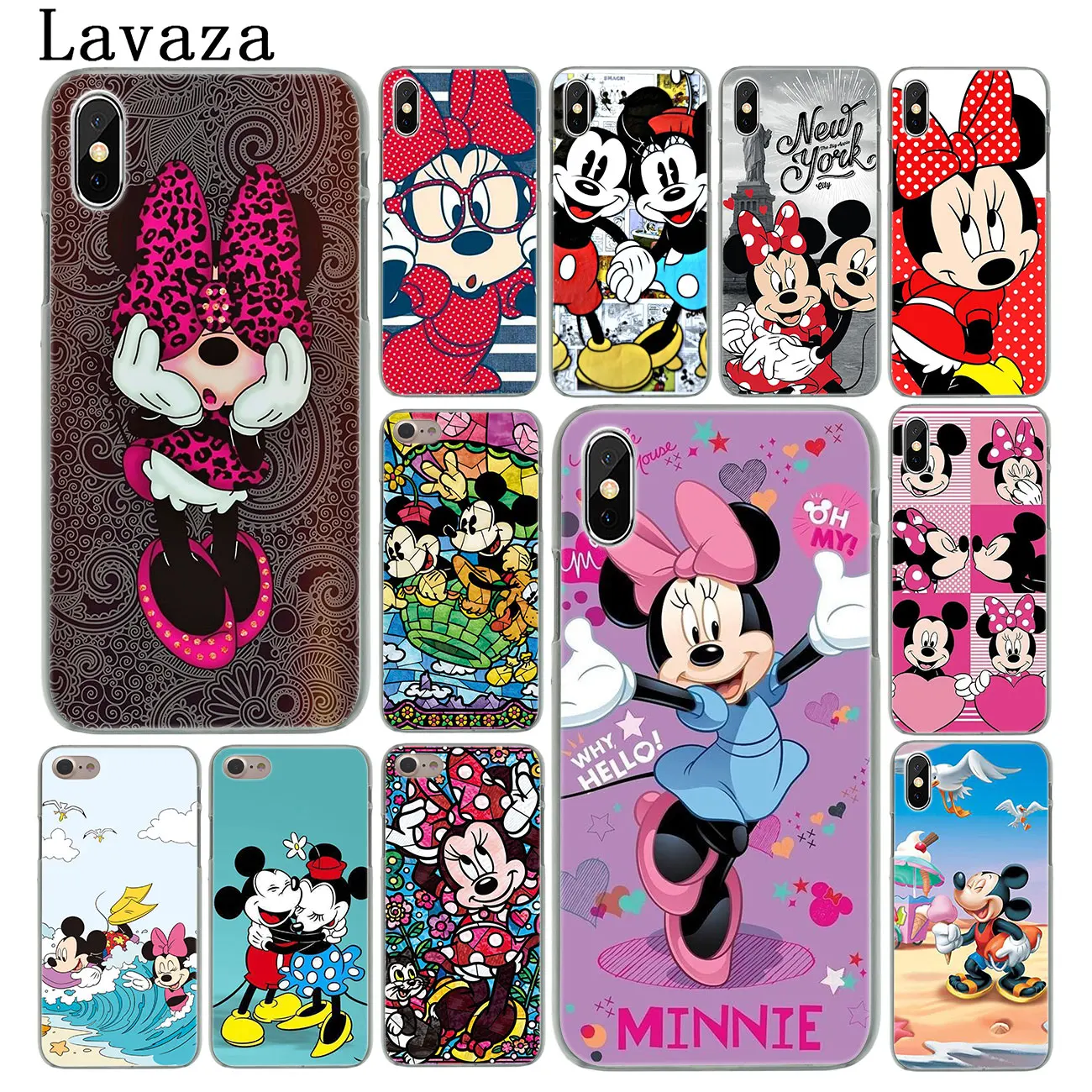 

Lavaza lovely mickey minnie mouse Hard Phone Case for iPhone XR X XS 11 Pro Max 10 7 8 6 6S 5 5S SE 4S 4 Cover