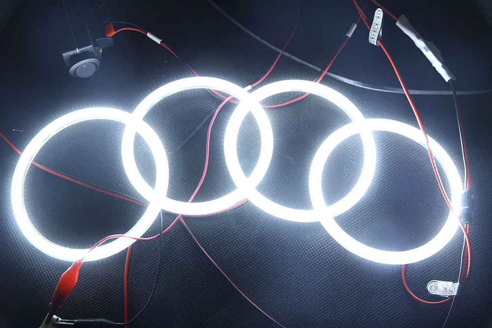 4x120 мм белый 3014SMD автомобильные кольца с ореолом ангельские глазки светодиодный