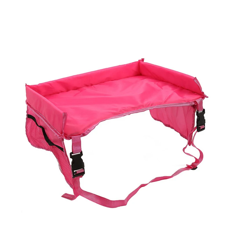 ASIPMEE высокое качество дорожный поднос детское автомобильное сиденье поднос коляска детская игрушка еда вода держатель стол детский портативный стол 40*32 см - Цвет: Розовый