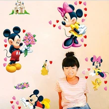 

Kawaii 3d mouse children wall stickers removable cartoon cute nursery wall decals living room baby wall pictures