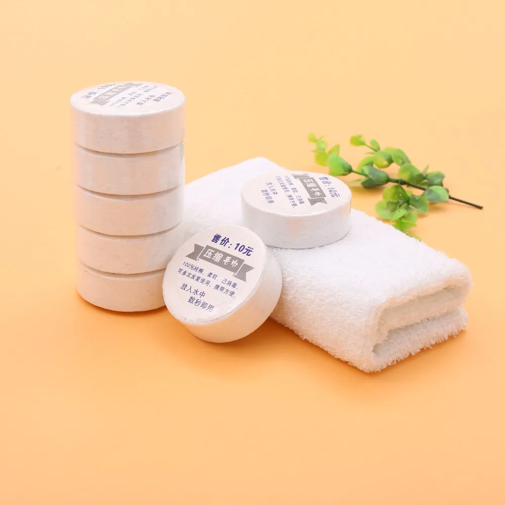 New Arrival 10pc/lot Mini Portable Face Care Cotton Compressed Towel