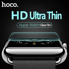 Original HOCO 0.15mm Tempered Glass Film for Apple Watch HD Ultra Thin 9H Screen Glass Film for iWatch Series 12 Protective Film