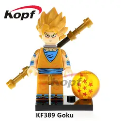 50 шт. KF389 Super Heroes Dragon Ball Z цифры Гоку Супер Sayayin Вегета Вермут строительные блоки образования игрушки для детей