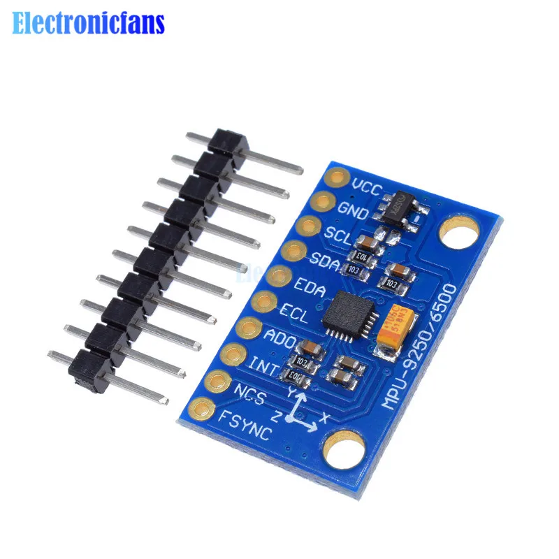 1 комплект SPI IIC/iec GY-9250 MPU 9250 MPU-9250 9-Axis Attitude+ гироскоп+ акселератор+ магнитометр Модуль датчика MPU9250 3-5 в питание