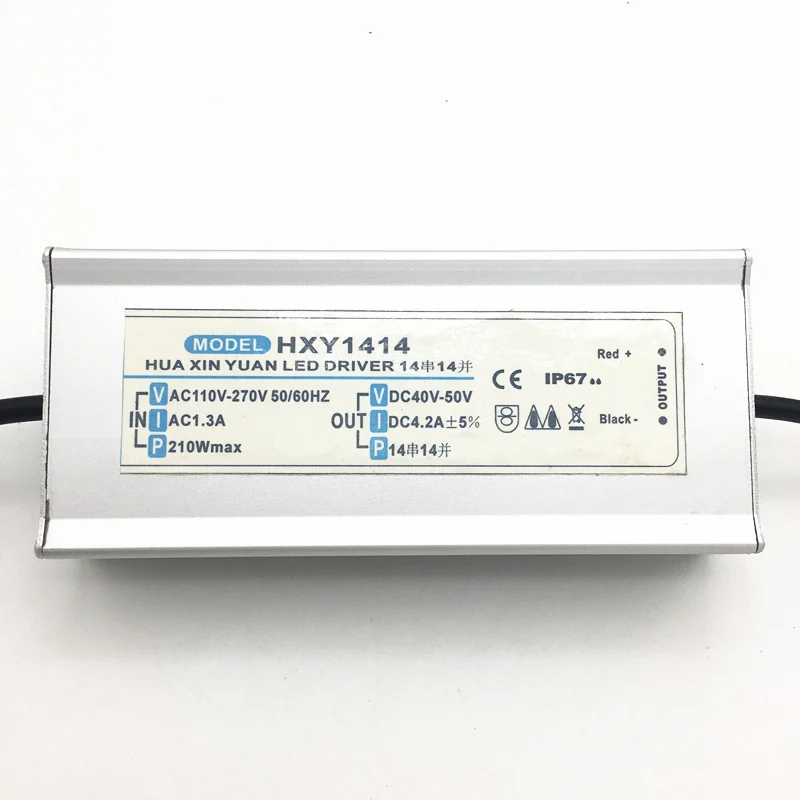 Высокое качество AC 110~ 270V уличный светильник и прожектор источник питания 200w IP67 Водонепроницаемый 4.2A светодиодный драйвер DC 40~ 50V выход