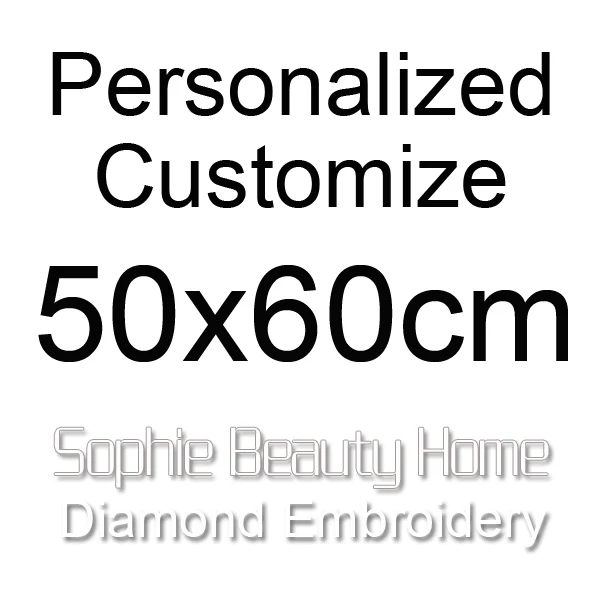 Sophie beauty, сделай сам, полная алмазная живопись, вышивка крестиком, персонализированная на заказ круглый мозаика, квадратная вышивка, фото на заказ, домашнее искусство - Цвет: 50x60cm