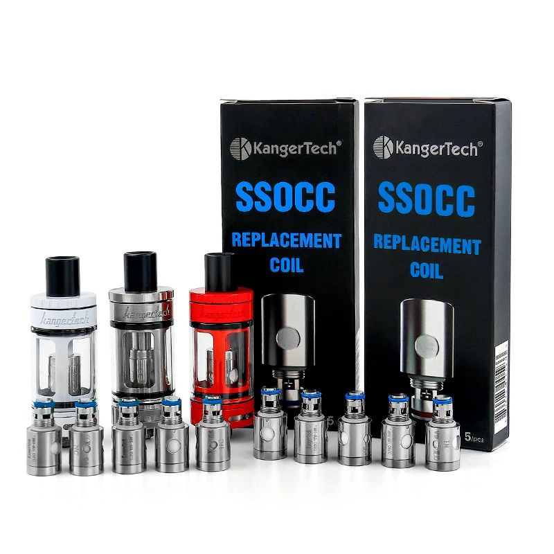 5 шт./упак. Kangertech SSOCC катушки Fit Kanger Toptank Subtank топбокс мини Subox mini c Vape майки Подом 0.15ohm
