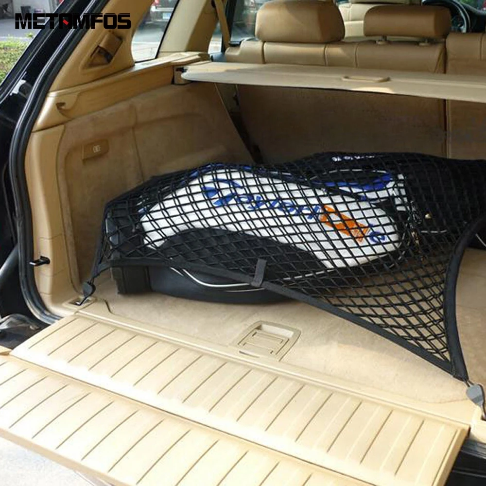 Для Nissan X-Trail Qashqai Teana Tiida Sunny Nylon Cargo Parcel багажная сетка для багажа Автомобильный багажник органайзер для хранения - Название цвета: 1 layer