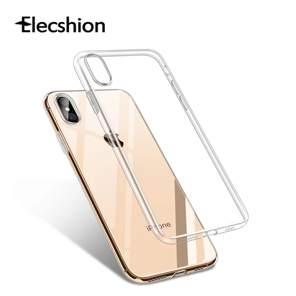 

Shockproof Ultra Slim case For iPhone 6s 8 7 6 Plus X XS max XR Transparent TPU Cover For iPhone case 6 7 Soft Cases Accessories