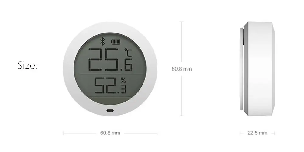 Xiaomi Mijia Bluetooth Temperature Humidity Sensor LCD Screen Digital Thermometer Hygrometer Moisture Meter