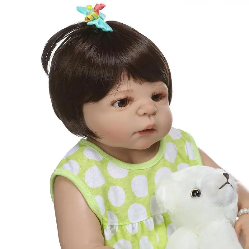 NPK 56 см Виниловая милая кукла-Имитация для новорожденных мягкий безопасный милый Возрожденный куклы детские игрушки фотографический реквизит