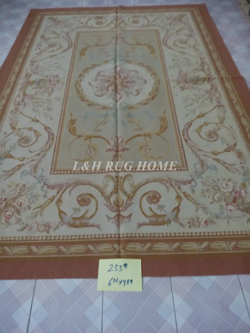 2x3 м французский ковры aubusson для украшения дома, французский abusson стороны плетение шерстяной ковер