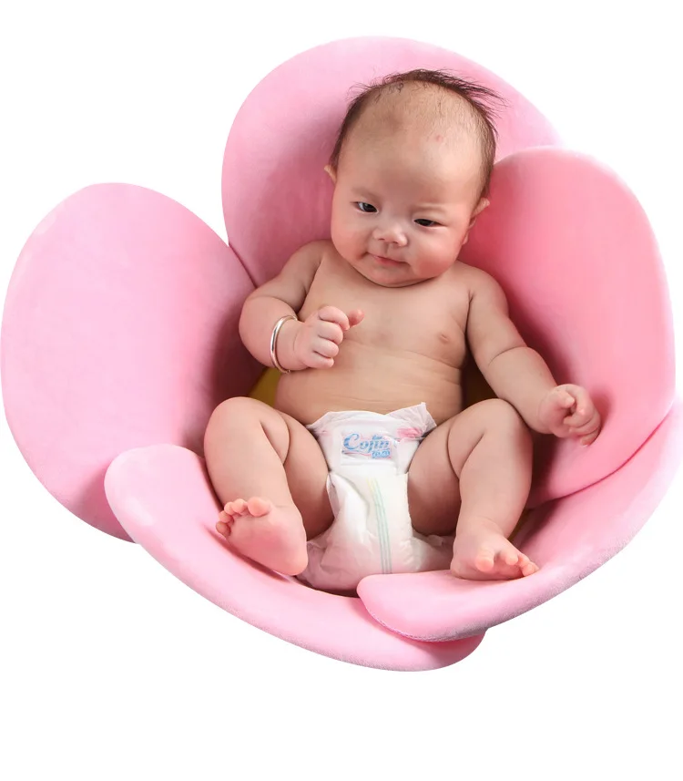 НОВЫЙ СОЛНЦЕЗАЩИТНЫЙ коврик для ванной для новорожденных с цветочным рисунком, безопасные накладки лепестки для новорожденных, детский