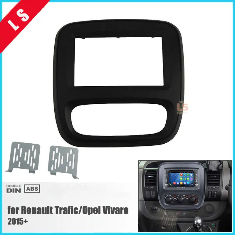 Автомобильный радиоприемник 2 Din Fascia Для 2015 Renault Trafic/Opel Vivaro DVD панель комплект