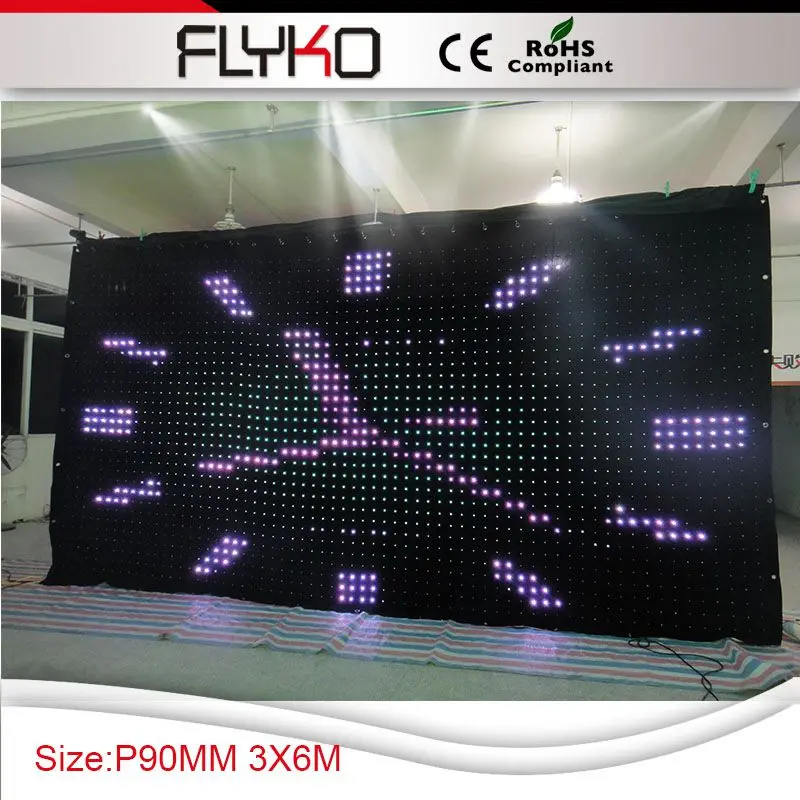 Высокое качество P90 3X6M led фон среен занавеска диско свет|disco light|led backdropsbackdrop lights |