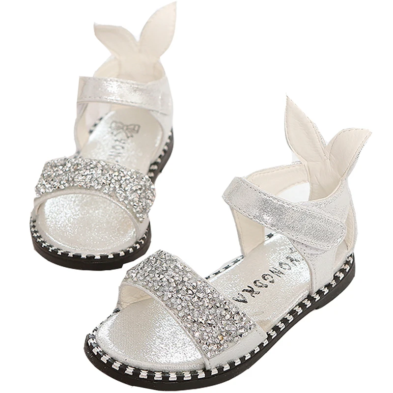 

Summer Kids Shoes For Girl Fashion Baby Girl Sandals PU Cartoon Sequin Sandals For Girls Toddler Baby Breathable Beach Sandals
