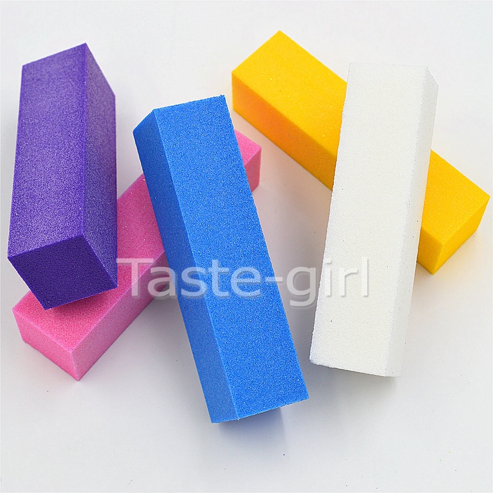 

10 Pcs Cuboid sanding Sponge Nail Buffers File Block for UV Gel Nail Polish DIY Nail Art Manicure Pedicure 5 colors for select