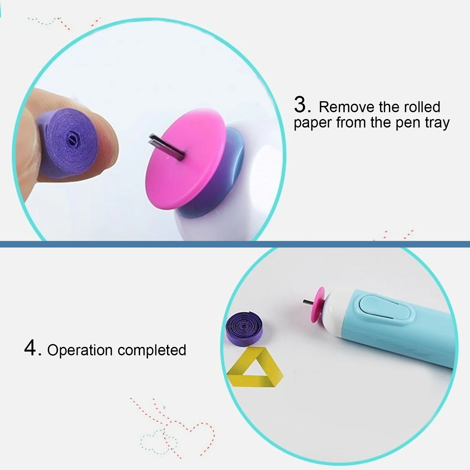 Детский Электрический бумажный ручка для рюшей бумага Шариковая ручка Квиллинг щелевой инструмент для DIY оригами для ручной работы бумага