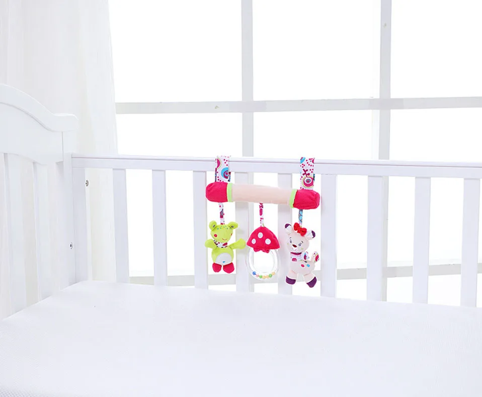 Cute Baby Toys Infant Animal CribCarBed Rattles Toys Baby Seat Accessories Animal Baby Mobile Stroller Toys Plush Playing Doll (11)