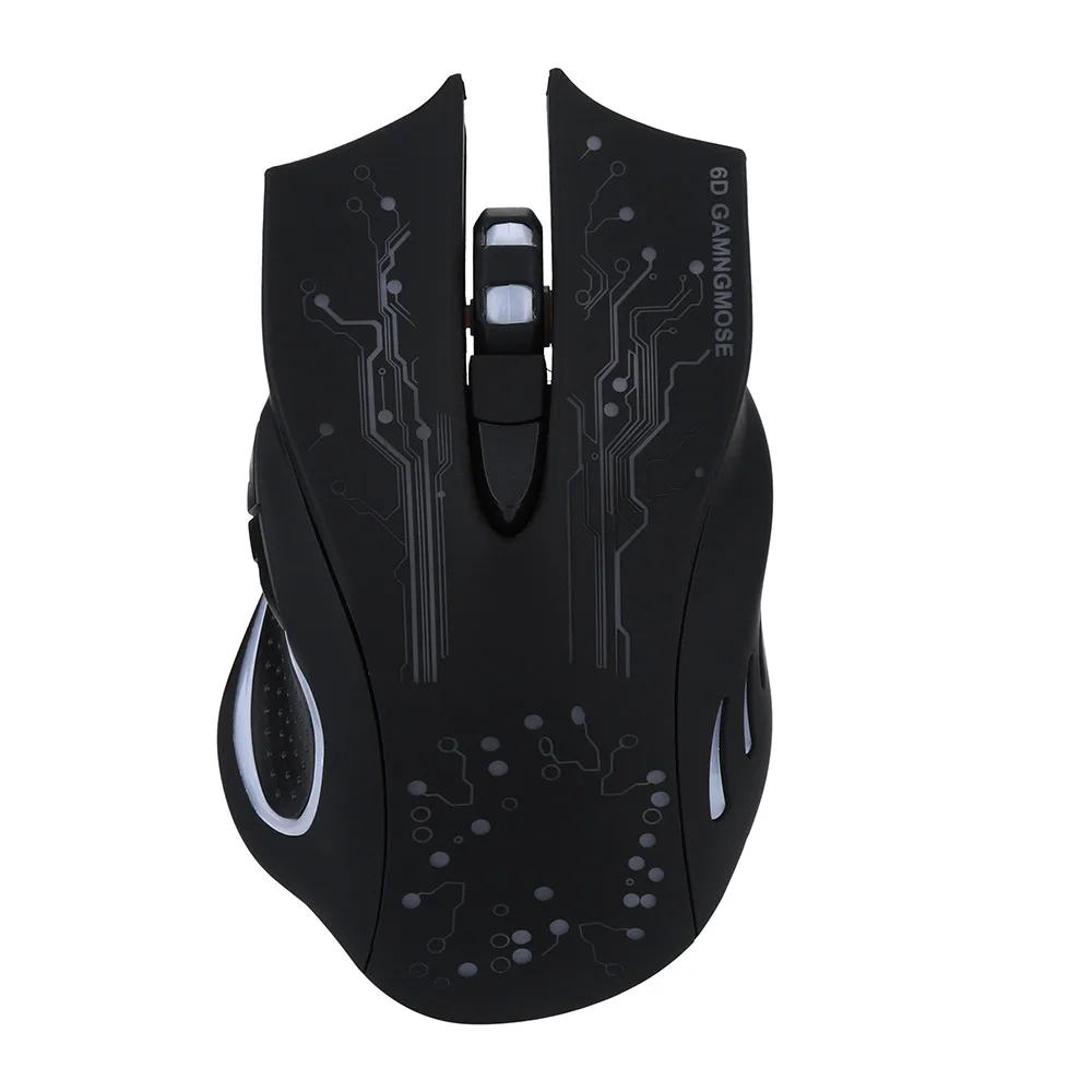 

Mouse Mini 3D USB Wired 5500dpi 6 Buttons Optical Gaming Mouse LED Backlight Black White for PC Computer Laptop#5$