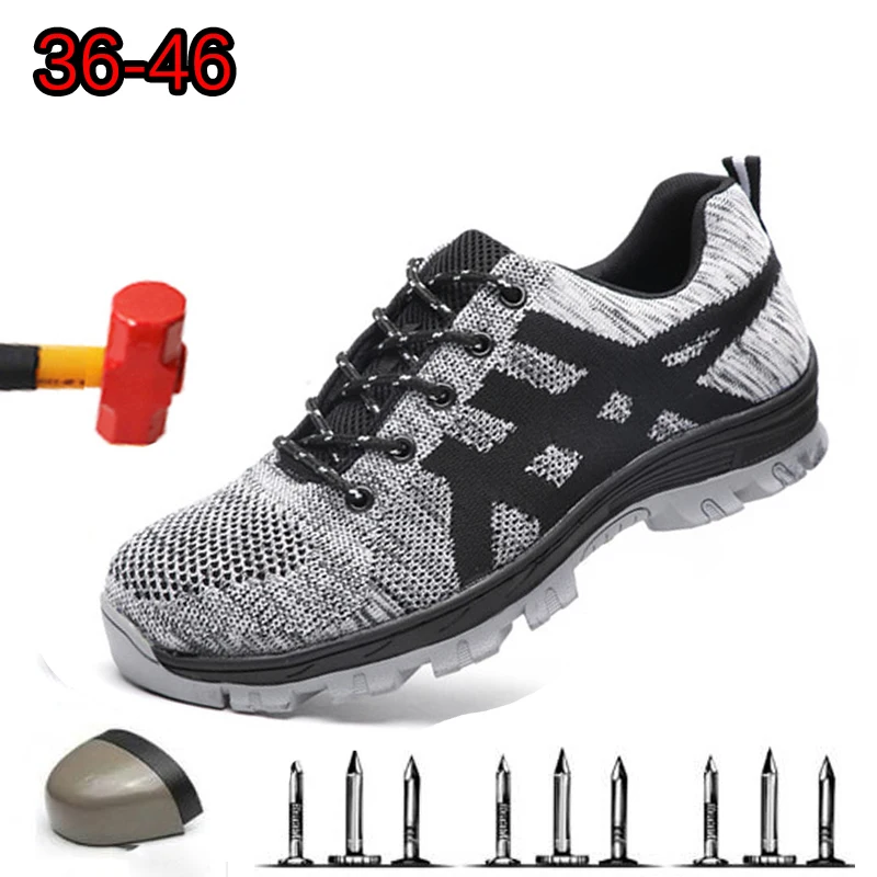 

Safety Shoes, Comfortable Labor Insurance Shoes, Deodorant, Breathable, Stab-proof, Anti-mite Work, Wear-resistant Chuteira