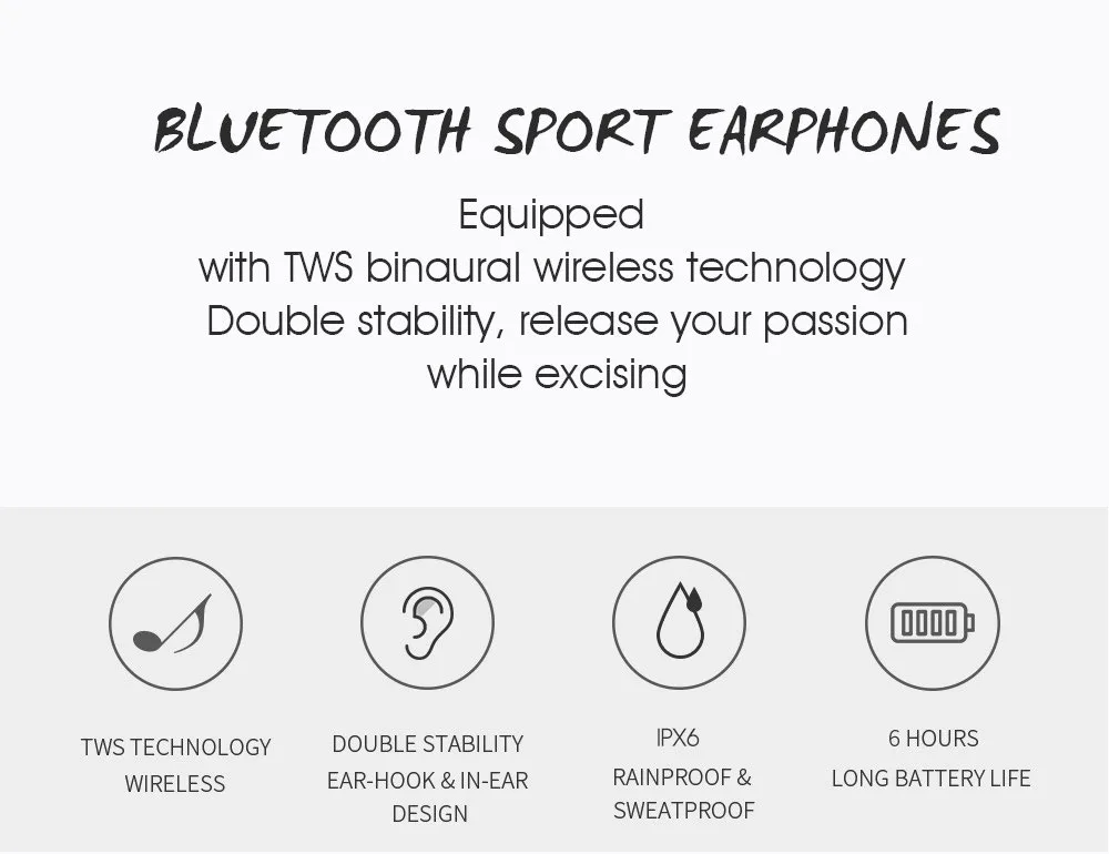 Слог D15 bluetooth V5.0 наушники шумоподавление bluetooth слог гарнитура для мобильного телефона Беспроводные спортивные бас наушники