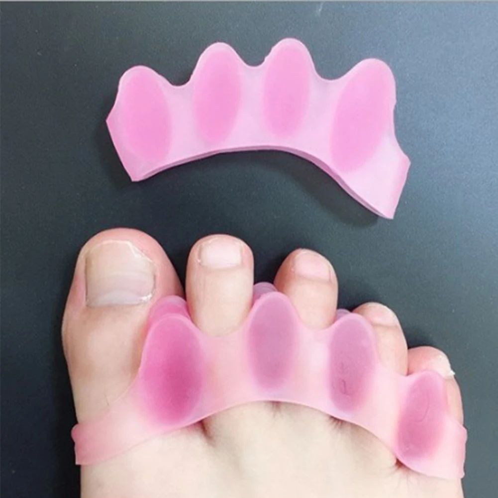 Silicone Toe Straightener Separator Bunion Relief Brace Corrector Foot Treatment