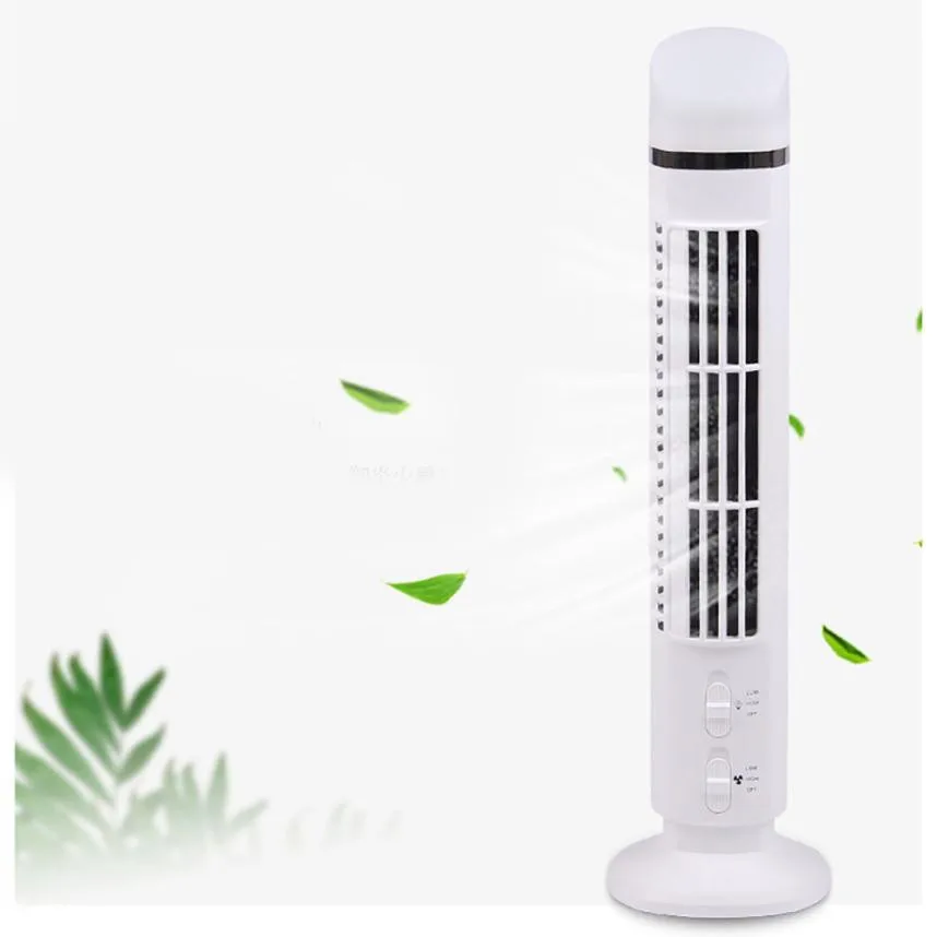 Mini Portable USB Cooling Air Conditioner Purifier Tower Bladeless Desk Fan Home