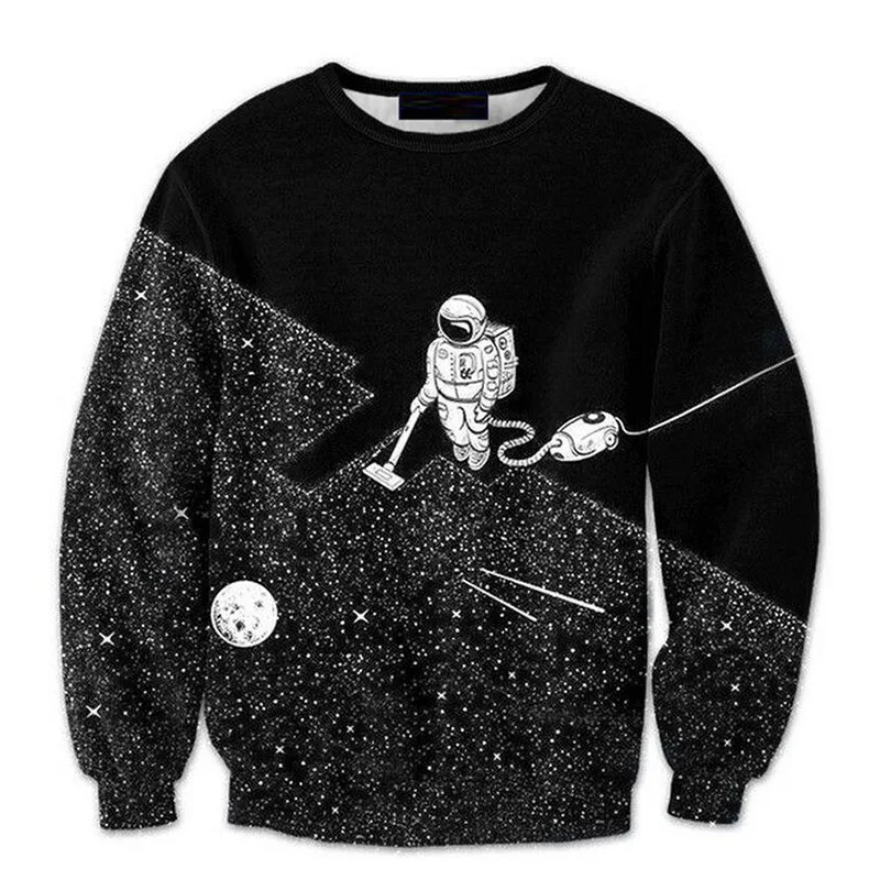 Buy M 6XL Unisex Black Outer Space Astronauts 3D Print