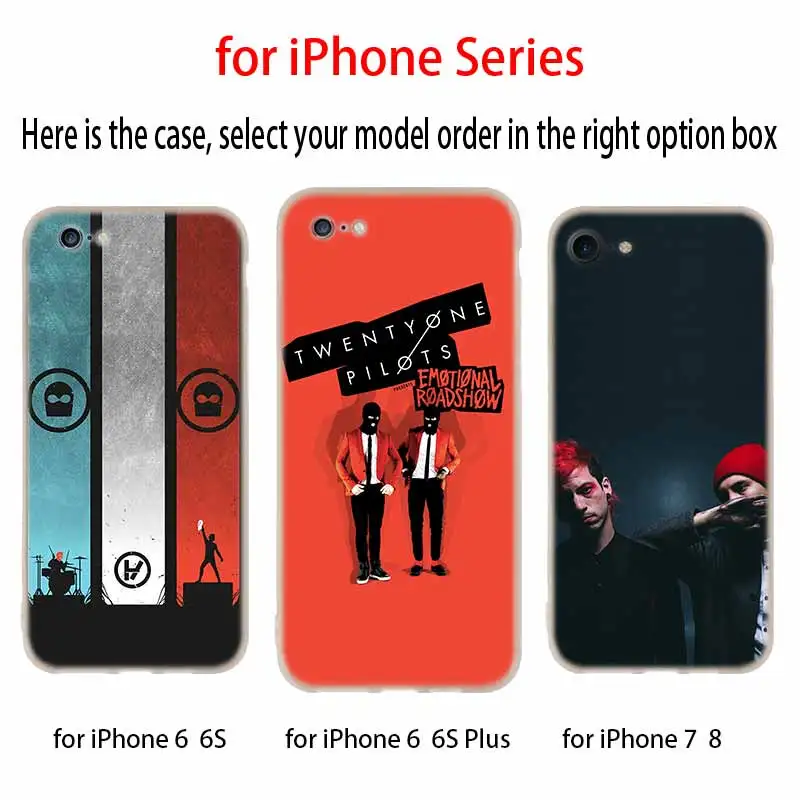 Twenty One Pilots 21 пилота Музыкальный Чехол Силиконовый мягкий чехол для iPhone 12 11 Pro X XS Max