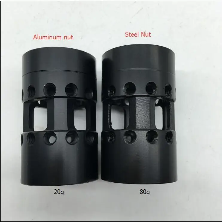 Trirock جديد الصلب برميل البندق/الألومنيوم برميل البندق ل مفتاح mod handguard السكك الحديدية 1-1/4-18 unc شحن مجاني