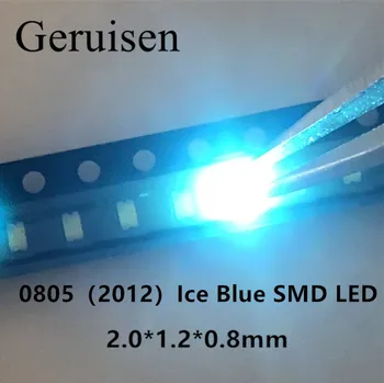 

0805 Ice Blue 2012 Light Blue Clear Ultra Bright SMD LED Indication 2.0*1.2*0.8mm 0805 clear blue led diode 3000PCS