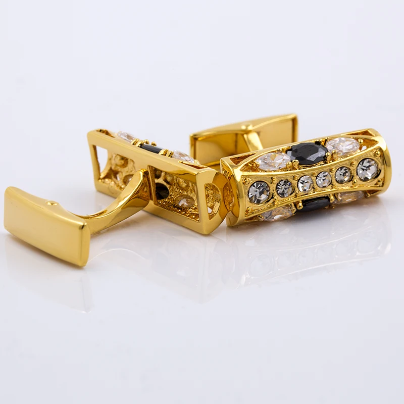 KFLK jewelry in 2017 new product for men Gold-color shirt brand with high quality and luxury wedding men guests