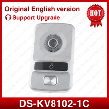 ХИК Оригинальный DS-KV8102-1C (DS-KV8102-IP), WDR камеры, HD Визуальный интерком дверной звонок водонепроницаемый, IC карты, IP проводной домофон