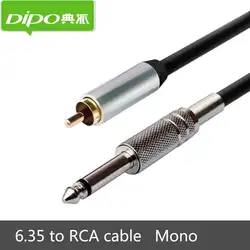 Dipo 6.35 до RCA мужчинами для стерео микшер аналоговый аудио кабель