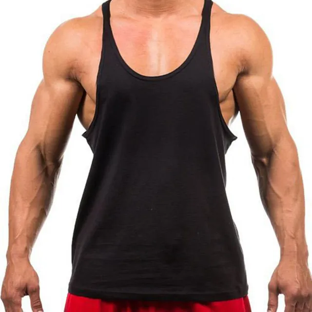 US $4.14 Men's Running Vest Tank Top T Shirts Men Sleeveless Shirt Gym Shirt Fitness Sport Wear Bodybuilding