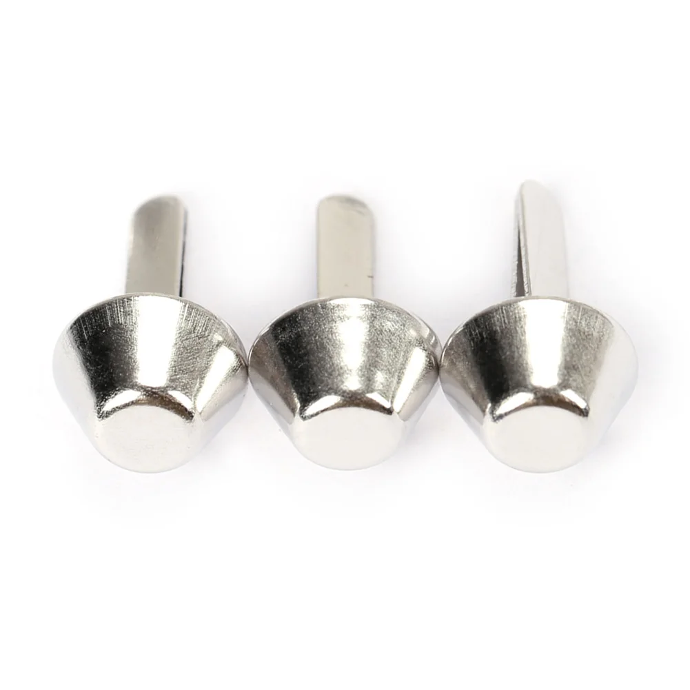 HOBBAGGO 100Pcs Flat Head Rivets Spikes Stud DIY Punk Bag Belt Leathercraft 10mm  E2shopping New