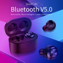 Tws bluetooth-гарнитура 5,0 бинауральная стерео-вкладыши Беспроводная мини-гарнитура с зарядным устройством для Ios и Android