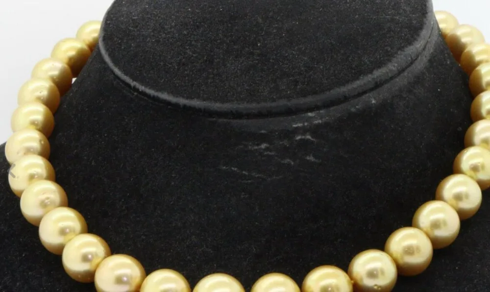 

Wholesale price ^^^elegant 10-11mm south sea round white pearl necklace 18inch 14