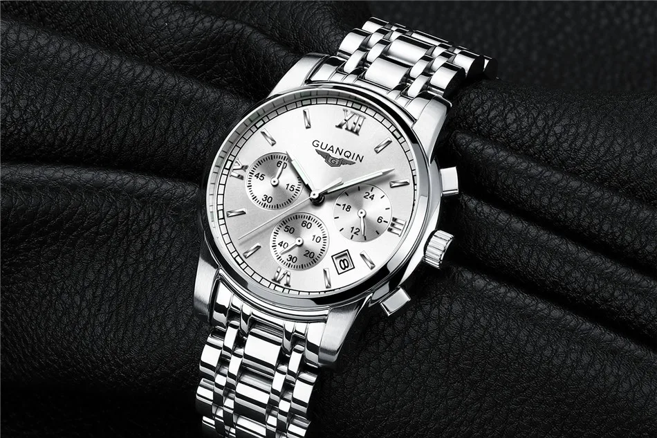 2017 GUANQIN Watch Men Big Dail Sapphire Anti-Scratch Quartz Watch Luminous Date Men Watches Fashion Wristwatch Mens (18)