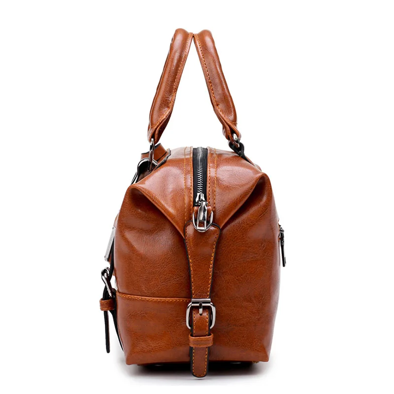 DIZHIGE Brand Boston Women Bag Vintage Four Belts Shoulder Bags Sequined Women Handbags Designer PU Leather Bags Ladies 2017 New