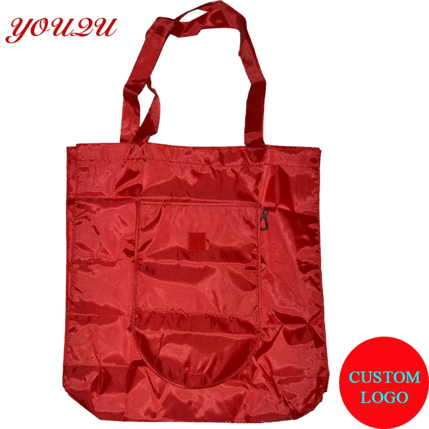 customized polyester tote foldable bag-in Shopping Bags from Luggage & Bags on mediakits.theygsgroup.com ...