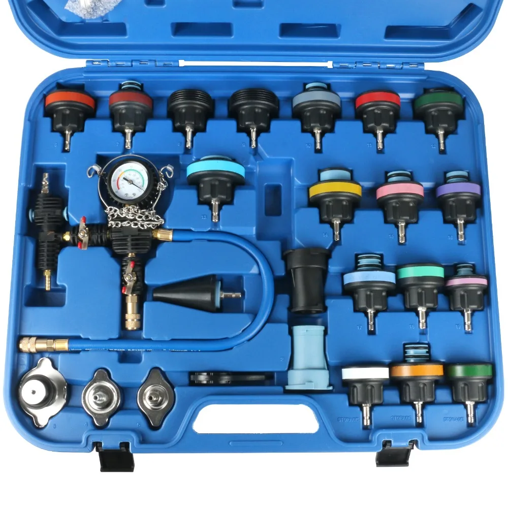 

EVERPOWER 28pcs Car Radiator Pressure Tester Vacuum-Type Cooling System Refill Kit Tool