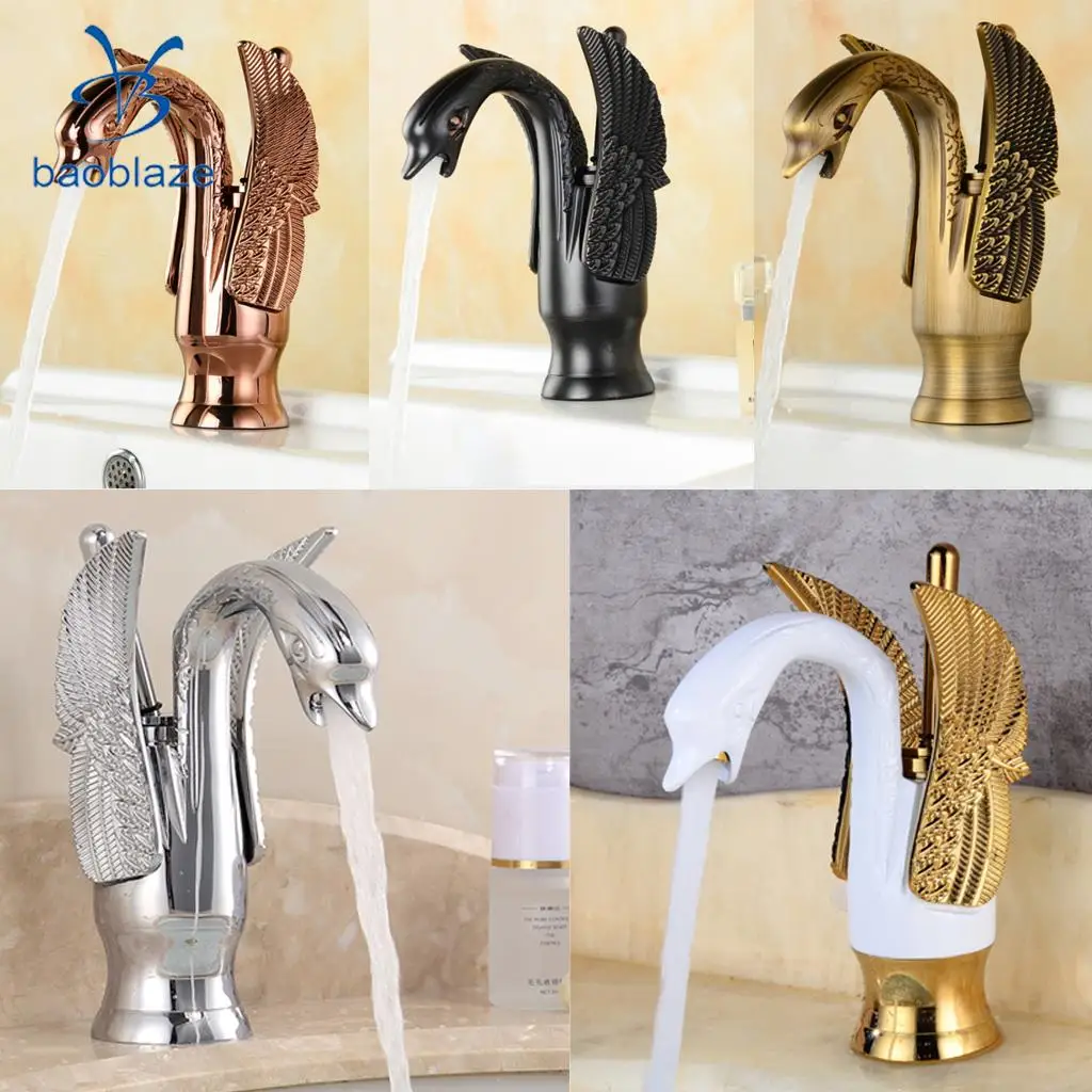 

Baoblaze Centerset Bathroom Toilet Lavatory Vessel Sink Cold Hot Water Tap Faucet