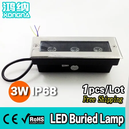 

Free Shipping 3W LED Underground Light AC110V/220V Outdoor IP68 LED Buried Lamp