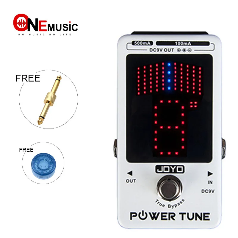 

JOYO JF-18R Power Tuner with large bright LED Screen and 8 way Isolated DC 9V outputs With gold pedal connector and MOOER knob
