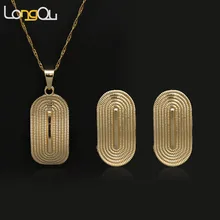 Высокое дубайское качество комплект ювелирных украшений золотистого цвета модное украшение в африканском стиле Веер-серьги-подвески в форме ожерелье набор для женщин подарок